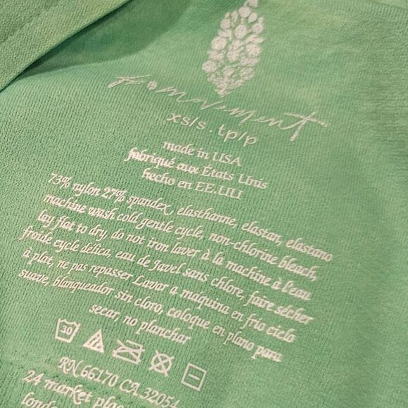 Free People Movement Good Karma Crop Tank SUPER SOFT Green Size XS - Picture 3 of 5